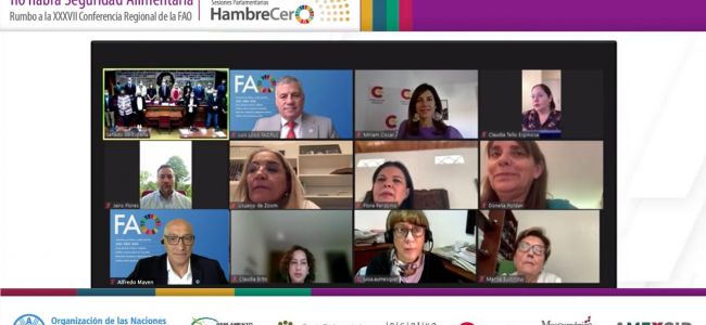 Parlamentos de Iberoamérica se unen en favor de la igualdad de género y la seguridad alimentaria