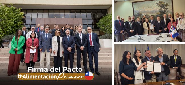 Chile se suma al Pacto Alimentación Primero con firma en el Congreso Nacional